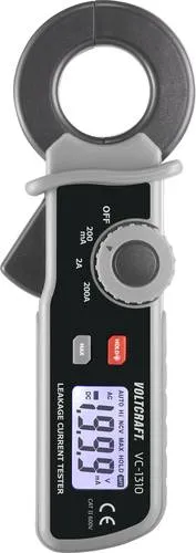 VOLTCRAFT VC-1310 Stromzange - Digitales Multimeter für präzise AC-Messungen bis CAT II 600 V, mit hochauflösendem Display (1999 Counts) und kompaktem Design – ideal für Werkstatt und Heimwerker.