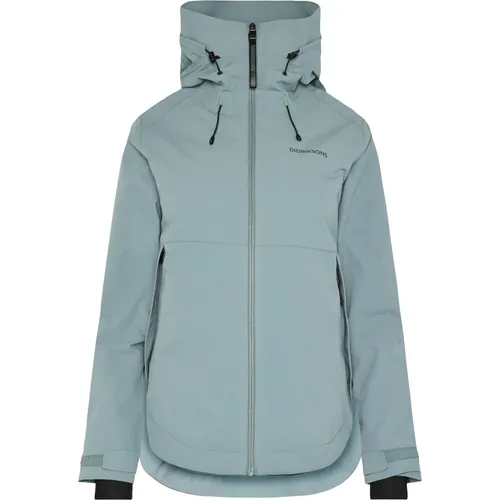 Didriksons Jennie WNS Jacket 2 - Funktionale Damenjacke in Factory Blue - Outdoor Freizeitjacke für Damen, wasser- und winddicht mit atmungsaktivem Material und 10.000 mm Wassersäule, ideal für Wanderungen und wechselhaftes Wetter.