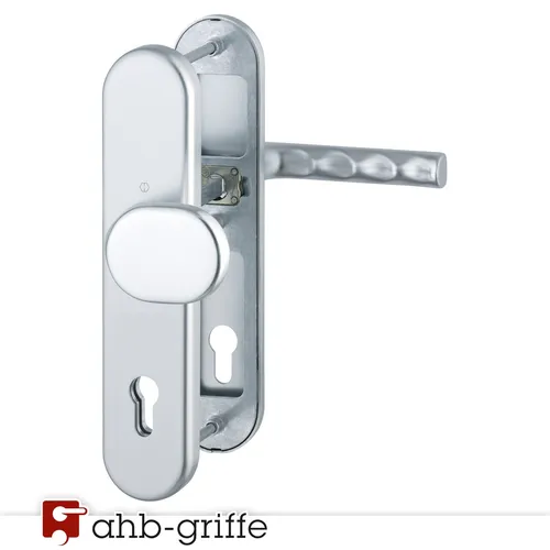 HOPPE Schutzbeschlag Hamburg 10/92 mm Alu F1 Wechsel-Schutzgarnitur - Türsicherungen mit hochwertiger Alu-Finish, bietet optimale Sicherheit und Schutz für Ihre Türen.