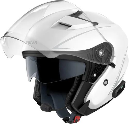 Sena Outstar S Motorradhelm weiß Gr. M 59/60 in weiß von Sena