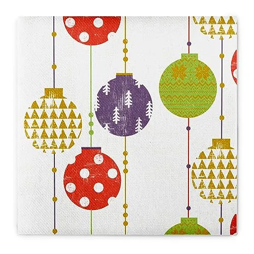 Sovie HOME Serviette Ulla aus Linclass® Airlaid, Einweg Weihnachtsserviette winterlich, ideal für Advents- & Weihnachtsfeiern, Papierserviette 40 x 40 cm, 12 Stück