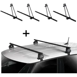 Fahrradträger Set ORION + VDP EVO für Peugeot 208 - Fahrradträger Set für Peugeot 208 (ab 2019): Funktionaler Dachträger für bis zu 4 Fahrräder, inklusive einfacher Montage und vielseitiger Kompatibilität für alle Fahrradtypen.