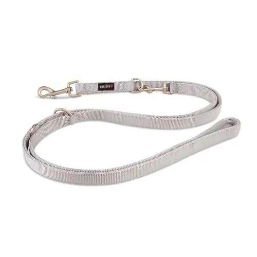 WOLTERS Führleine Professional, Silber, 300 cm - Klassische Hundeleinen, extra lang für mehr Bewegungsfreiheit und Kontrolle beim Spazierengehen.