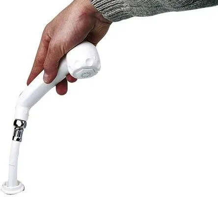 Keller Duschset mit Wandhalter u. Schlauch, weiß, 1,5m