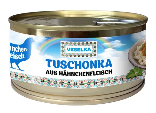VESELKA Tushonka aus Hähnchenfleisch 325 g von 41810325