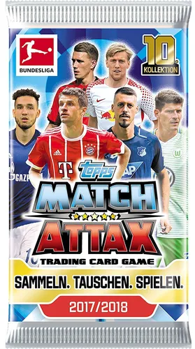 Topps Match Attax - 2017/18 - 1 Booster - Deutsch