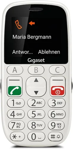 Gigaset GL390 - Senioren Mobiltelefon mit SOS-Taste - Festnetztelefone mit SOS-Notruf-Funktion für mehr Sicherheit - extra große Tasten und hörgerätkompatibel für einfache Bedienung und besten Klang.
