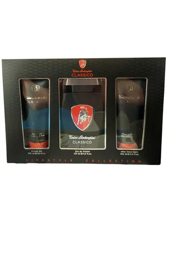 Lamborghini Classico EDT Spray 125ml Balsam 100ml Gel 100ml Herren Duft Set