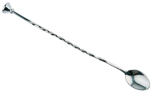 APS 93134 Barlöffel, Edelstahl, mit gedrehtem Stiel, Länge 27 cm