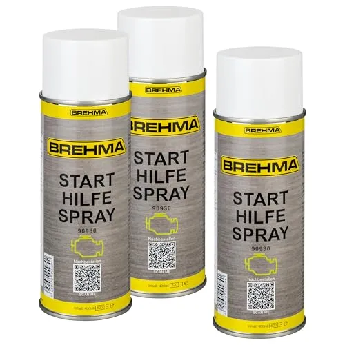 3x BREHMA Starthilfespray Starter Hilfe Startpilot Starterspray Motorstarter