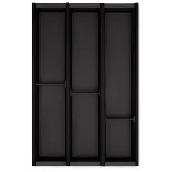 SO-TECH® Besteckeinsatz Cuisio - Transluzent-Anthrazit - Aufbewahrungsboxen für Blum Legrabox, passgenau und langlebig, ideal für eine organisierte Küchenschublade.