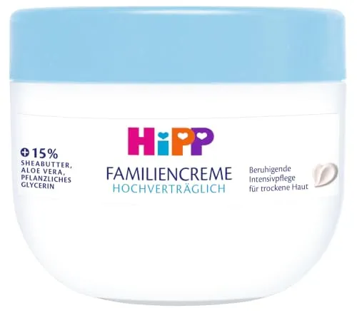 HiPP hochverträglich Familiencreme mit Sheabutter und Aloe Vera, 300 ml