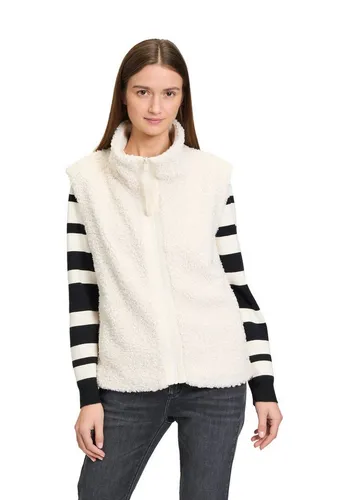 Betty&Co Strickweste beige|braun L (40) - Funktionsjacken aus 100 % Polyester, stylisch und bequem für den Alltag, ideal für Layering in der Übergangszeit.