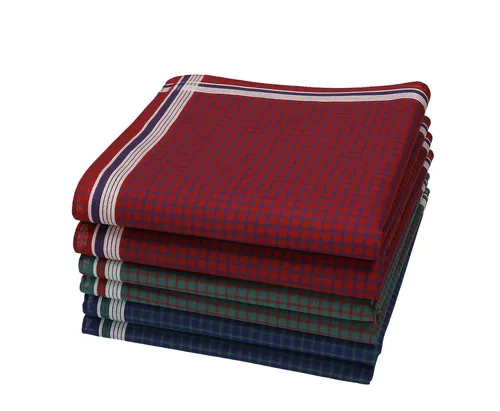 Betz Taschentuch Herren Stoff Taschentücher Set Leo 5 Dessin 6 Größe 40x40 cm, (Dessin 6, 6-St. Set), 100% Baumwolle