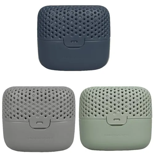 LS-LebenStil Design Luftentfeuchter AbsorDy Blau Duo Family Series 3 mit Nachfüllbeutel aus Granulat/Kristallen ohne Strom Raumentfeuchter Nachhaltig Dehumidifier Schimmel- und Geruchsschutz