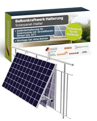 Schwaiger Geländer-Montage Set SOGM0200 für 1 Solarmodul