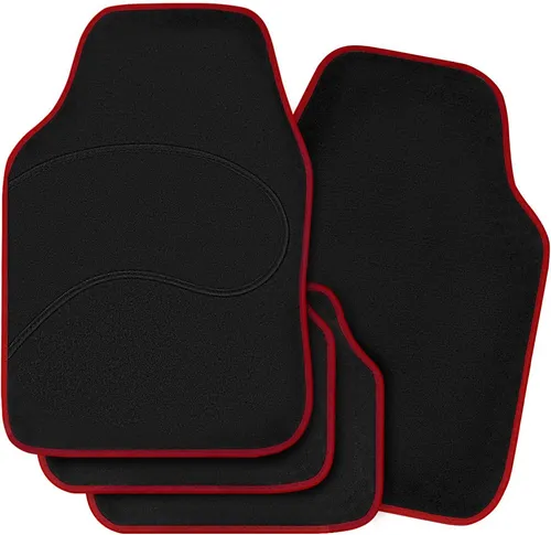 Woltu Fußmatte 7135, Höhe: 5 mm, universelle Autofußmatten-Set, gegen Wasser rutschfest