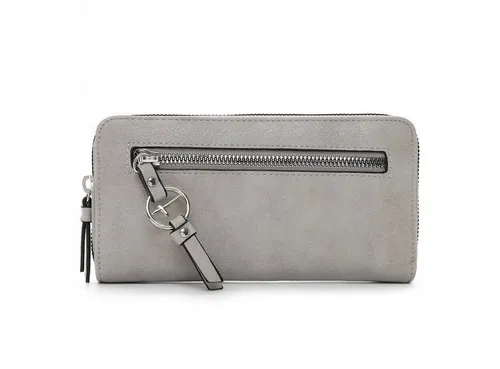 Tamaris Geldbörse TAS Nele 32808 Damen Geldbörse Uni lightgrey - Damen-Geldbörse mit durchdachter Fächeraufteilung für optimale Übersicht, Maße: 19 x 10 x 2,5 cm, ideal für den Alltag