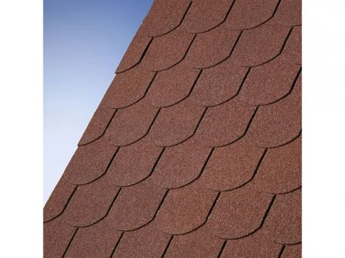 Karibu Dachschindeln Bitumen 3qm Bieberschwanz dunkelrot von Karibu
