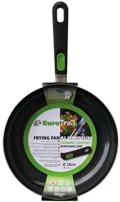Eurotrail Bratpfanne Ø 24 cm - Camping Zubehör - Leichte und langlebige Bratpfanne, ideal für das Kochen im Freien.