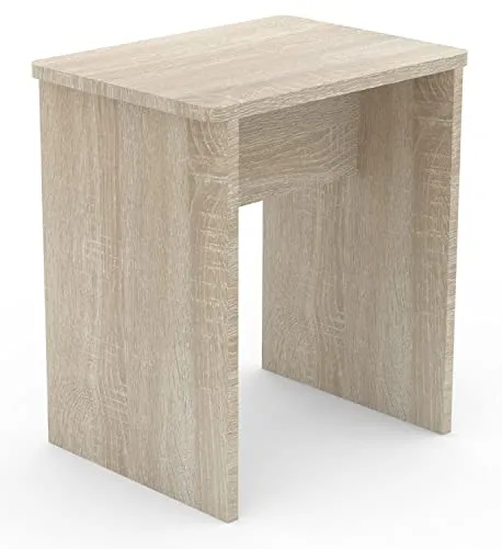 VCM Holz Sitzhocker Würfel Esal Sonoma-Eiche - Multifunktional und stilvoll - Beistelltisch fürs Wohnzimmer, ideal als Sitzhocker oder Fußablage, mit modernem Design in Sonoma-Eiche für ein gemütliches Ambiente.