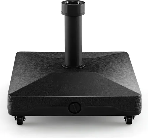 Sonnenschirmständer mit Rollen in schwarz von Costway