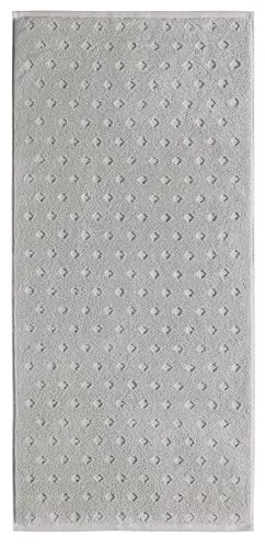 Erwin Müller Walk-Frottier Handtuch Baden Baden hellgrau Größe 50x100 cm - extra saugstark, schnell trocknend, samtweich, beidseitige Schlaufen