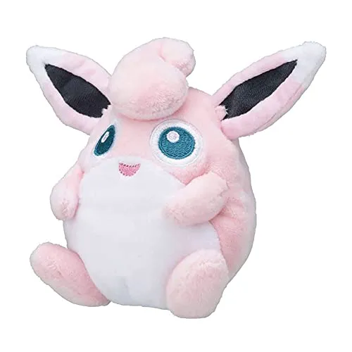 Pokemon Knuddeluff Kuscheltier - 13 cm Plüschtier Wigglytuff - Hochwertiges 13 cm großes Knuddeluff Plüschtier aus der Pokemon Fit Series. Ideal für Sammler und Fans, detailgetreu und kuschelig weich für endlosen Spielspaß.