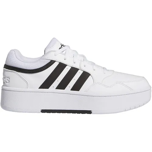 adidas Damen Hoops 3.0 Bold Shoes - Bequeme Sneakers in Cloud White/Core Black - Damen-Sneaker mit regulärer Passform, optimaler Dämpfung und Gummiaußensohle für höchsten Tragekomfort.