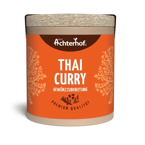 Thai Curry Gewürzzubereitung 37g | perfekt abgestimmte Würzkomposition für alle asiatischen Gerichte | Gewürzmischung für alle Curry Gerichte | vom Achterhof