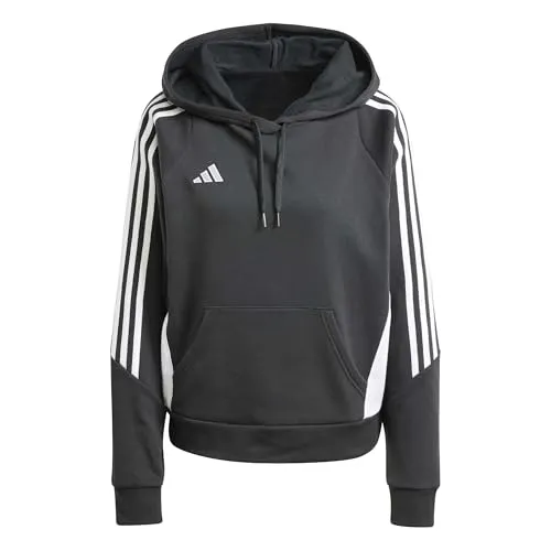 adidas Performance Tiro 24 Hoody Damen schwarzweiss L (42-44) - Trainingsanzüge & Zweiteiler, stylischer Hoody mit Kapuze und Kordelzug, ideal für Sport und Freizeit.