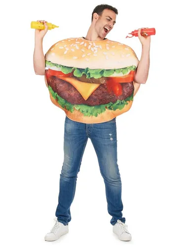 JADEO Kostüm Witziges Burger-Kostüm Unisex bunt