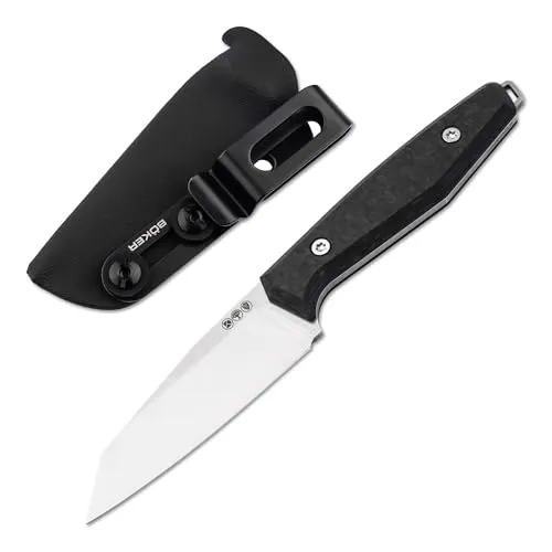 Böker SOLINGEN Daily Knives AK1 Reverse Tanto - Vielseitiges EDC Taschenmesser Made in Germany - Das kompakte EDC Taschenmesser mit 7,9 cm MagnaCut Klinge ist ideal für Outdoor-Abenteuer. Mit sicherer Kydex-Scheide und hochwertigem Carbon-Griff vereint es Funktionalität und Stil.