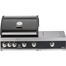 Grandhall Premium PLUS G4 Sear Brenner Gasgrill Edelstahl 3 Brenner 13 kW BBQ - Silber