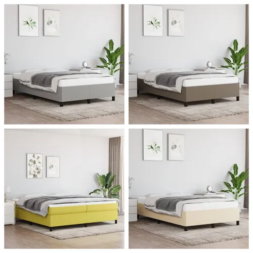 Bettgestell Stoff Schlafzimmer Hochbett 90x190 cm - Hochwertiges Bettgestell aus Stoff in Schwarz, ideal für kleine Räume, mit robustem Lattenrost und eleganter Optik.