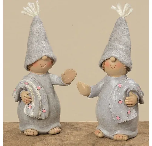 BOLTZE GRUPPE GmbH Weihnachtsfigur Dekofigur Wichtel H.16 cm Deko Winter Weihnachten