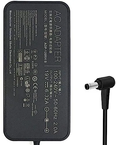 ADP-120ZB BB AC-Adapter Laptop-Ladegerät kompatibel für ASUS ROG GL502 Q550LF N550JV F554LA GL551JM GL551JW Series, Laptop Power Supply Connector 5.5 * 2.5mm(19V 6.32A)