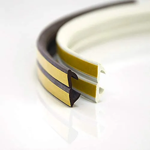 5m GUMMIDICHTUNG V-Profil WEIß 9mm selbstklebend Fensterdichtung Türdichtung Gummi Dichtung Dichtungsband Profildichtung