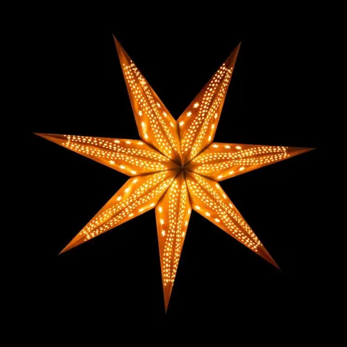 Sterntaler Papierstern samt, 75cm, grau in grau von Sterntaler