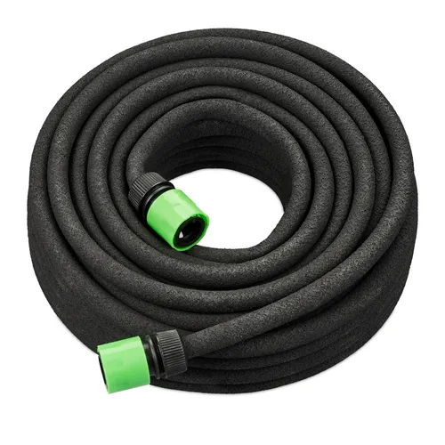 relaxdays Bewässerungsschlauch Tropfschlauch 25 m - Gartenschlauch für schonende Tröpfchenbewässerung, ideal für Hecken und Beetreihen. Wassersparend dank gezielter Abgabe über die gesamte Schlauchlänge.