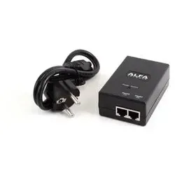 ALFA Network APoE48V-1G - 48V Passive PoE Adapter mit EU-Stecker - Powerline Adapter für 48 V PoE-Geräte, ideal für Outdoor APs, IP-Kameras und VoIP-Telefone. Robuste Leistung und hohe Sicherheit mit CE, FCC, UL, GS-Zertifizierung.
