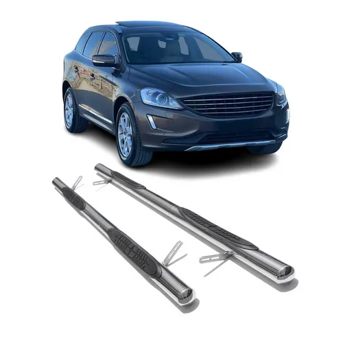 Trittbretter für Volvo XC60 2008-2017 aus Edelstahl - Hochwertige Trittbretter aus Edelstahl für Volvo XC60. Ideal für einfachen Ein- und Ausstieg, schützen die Karosserie und verleihen Ihrem Fahrzeug einen sportlichen Look. Robuste Konstruktion für alle Wetterbedingungen.