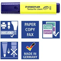 STAEDTLER Textmarker classic 364 WP8 1-5mm 8 St./Pack.