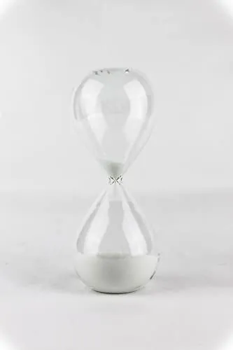 Lemonti Timeless Sanduhr aus Glas | 30 Minuten in Weiß von Lemonti Timeless