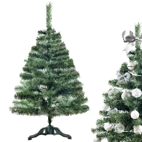 Creative Home Künstlicher Weihnachtsbaum 120 cm - Künstliche Weihnachtsbäume mit naturgetreuer Optik und stabilen, dichten Zweigen. Ideal für eine festliche Atmosphäre und einfacher Aufbau für unvergessliche Feiertage.