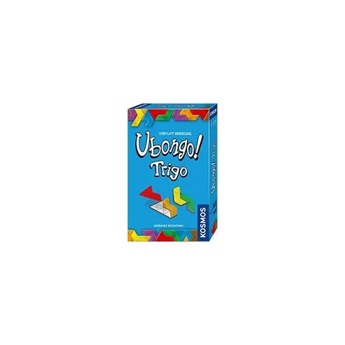 KOSMOS 712693 Ubongo! Trigo, Das bekannte Legespiel in dreieckigen Teilen, Mitbringspiel für 1 bis 4 Personen, ab 7 Jahre, Familienspiel, Gesellschaftsspiel, Reisespiel, kleines Geschenk, Mitbringsel