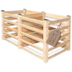 Gartenwelt Riegelsberger Komposter Moderner Komposter Lärchenholz Massivholz Steckkomposter, BxTxH: 233x120x80 cm braun 233 cm x 80 cm x 120 cm