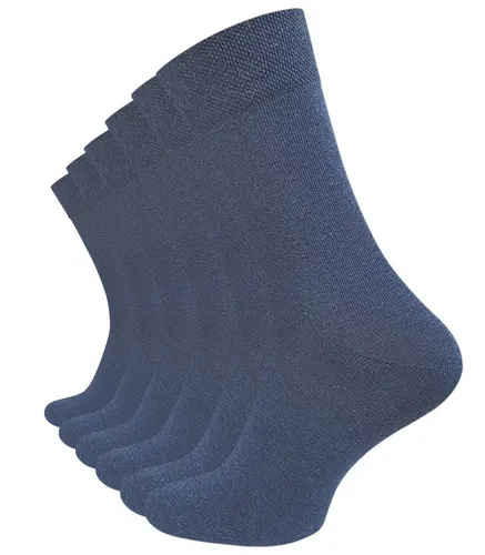 Cotton Prime® Socken ohne Gummibund (6-Paar) weiche Baumwollqualität