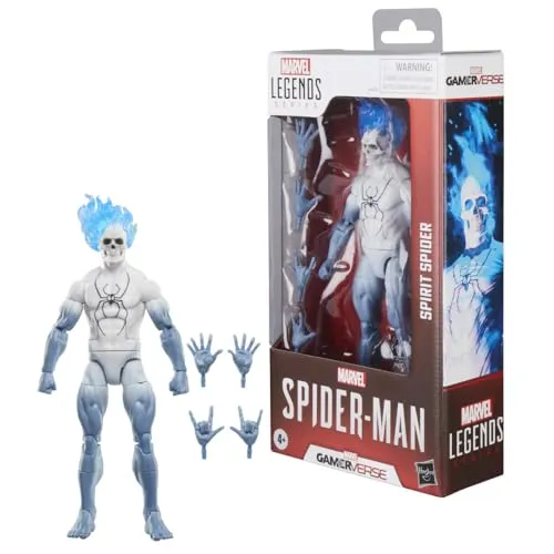 Hasbro Marvel Legends Spider-Man Gamerverse Spirit Spider Actionfigur 15 cm - Actionfigur von Spirit Spider aus Marvels Gamerverse, 15 cm groß und detailreich. Ideal für Sammler mit beweglichen Teilen und Zubehör für aufregende Spiel-Szenen.
