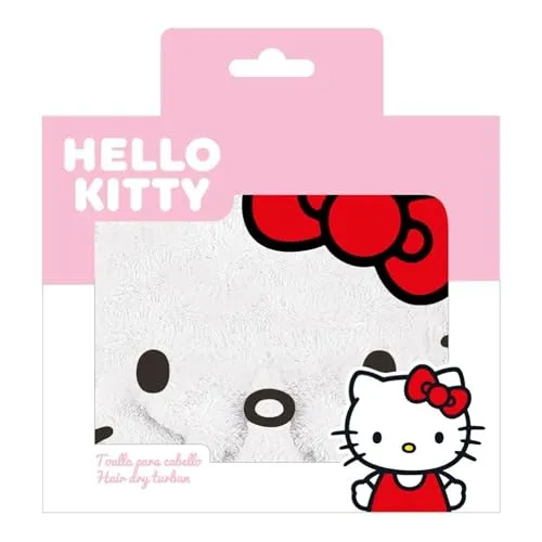 CERDÁ LIFE'S LITTLE MOMENTS Hello Kitty Haartuch, schnell trocknend und rutschfest, zarte Pflege für Frauen und Mädchen
